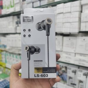 LEISU LS-603 wired earphones deep bass stereo handsfree Pakistan